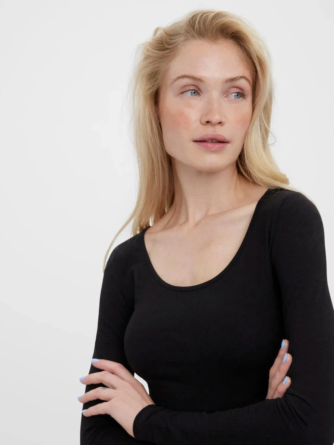 Camiseta Vero Moda Manga Larga Maxi Black
