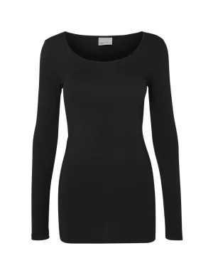 Camiseta Vero Moda Manga Larga Maxi Black