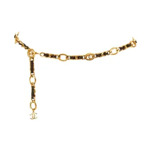 Chanel Gold Chain Logo Link Belt