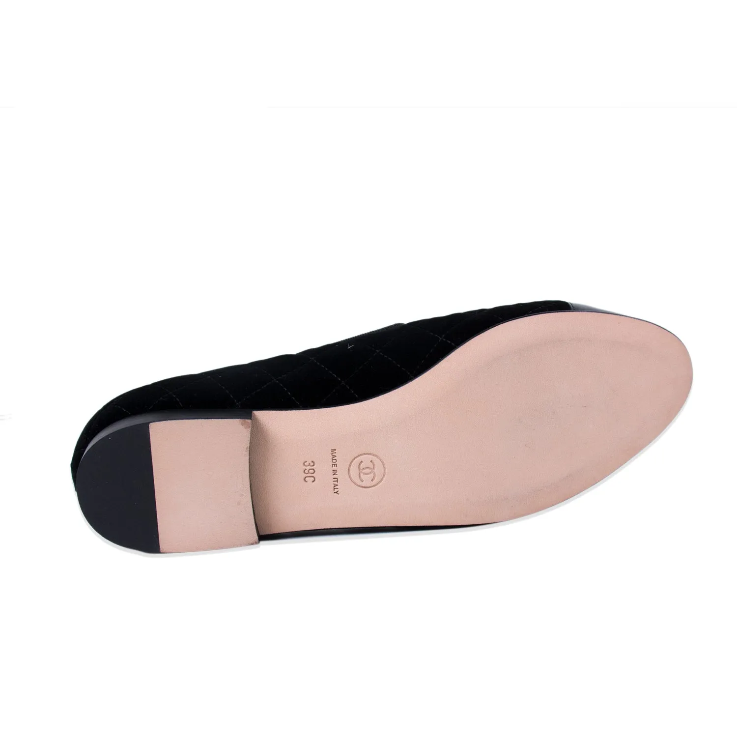 Chanel Quilted Velvet CC Loafers