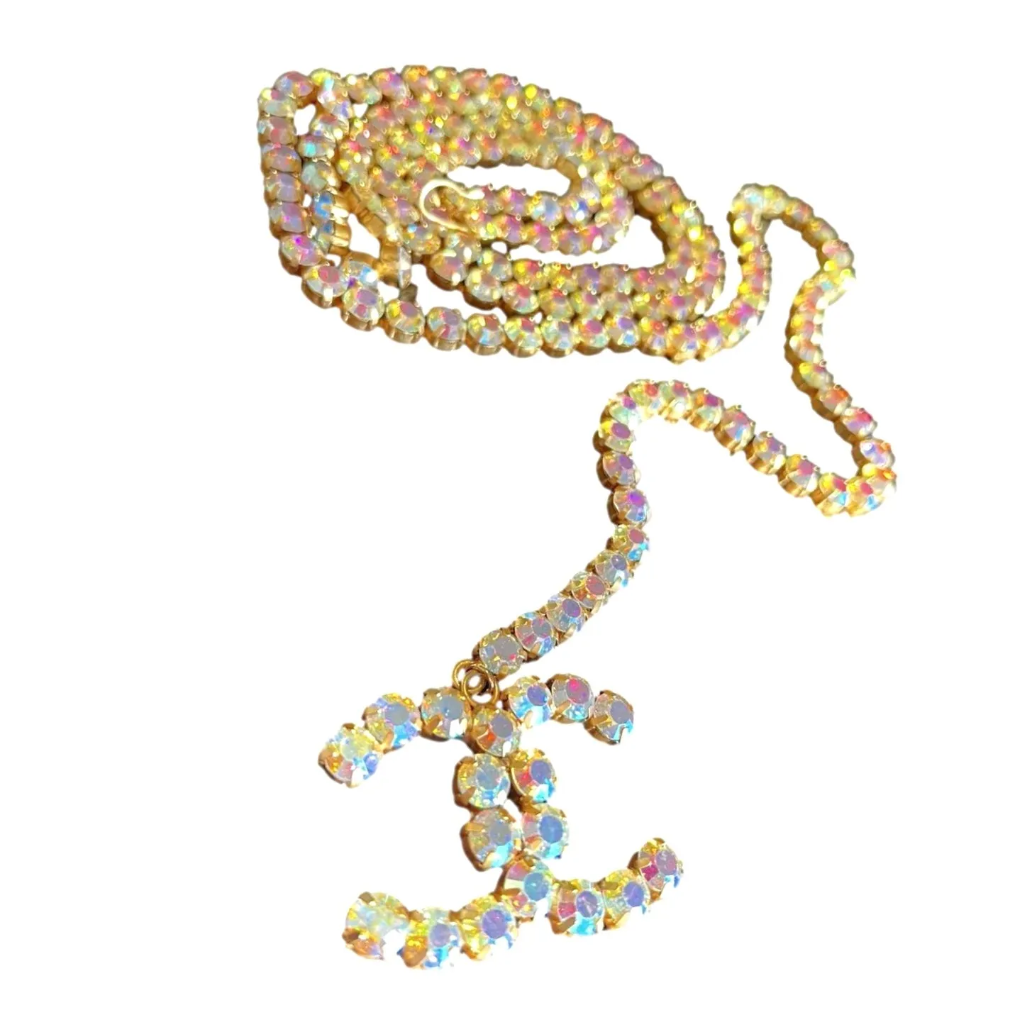 Chanel Rainbow Crystal Belt