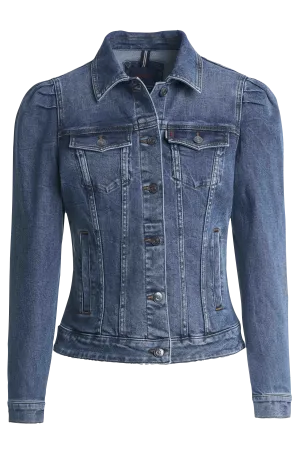 Chaqueta Vaquera Slim Fit Manga Abullonada