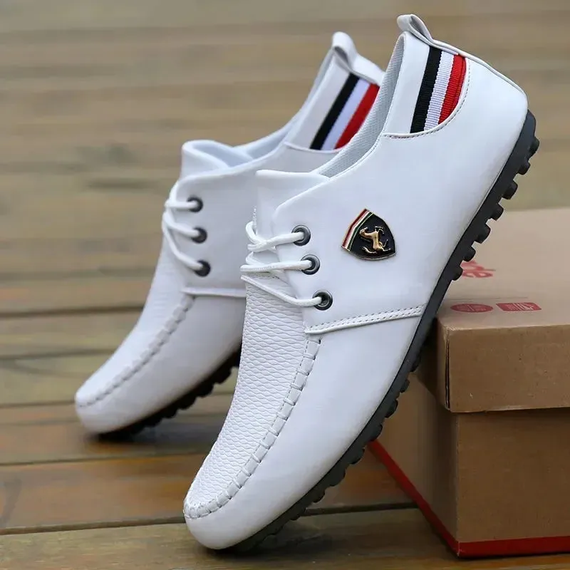 Chaussures sport auto Ferrari 2025 / New Style Ferrari 2025 Breathable Men's Peas Shoes the British Sneakers