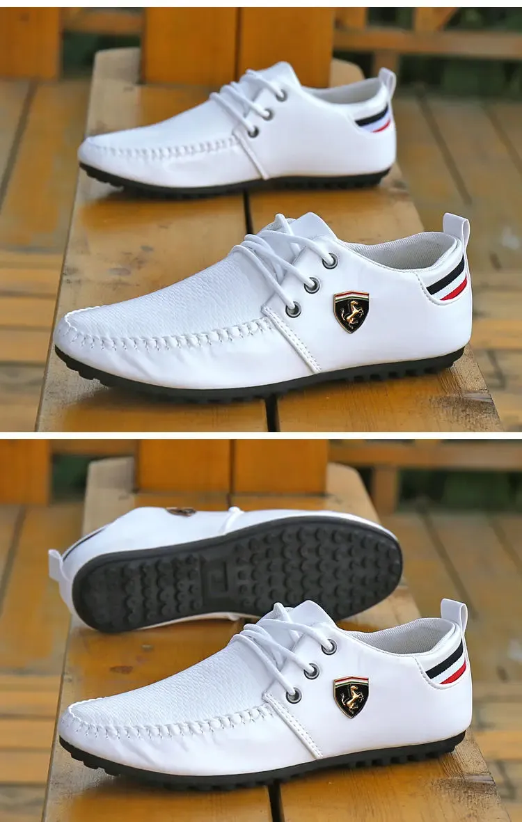 Chaussures sport auto Ferrari 2025 / New Style Ferrari 2025 Breathable Men's Peas Shoes the British Sneakers
