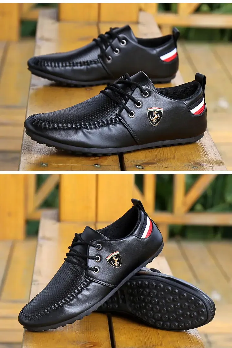 Chaussures sport auto Ferrari 2025 / New Style Ferrari 2025 Breathable Men's Peas Shoes the British Sneakers