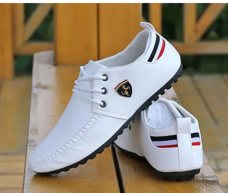 Chaussures sport auto Ferrari 2025 / New Style Ferrari 2025 Breathable Men's Peas Shoes the British Sneakers