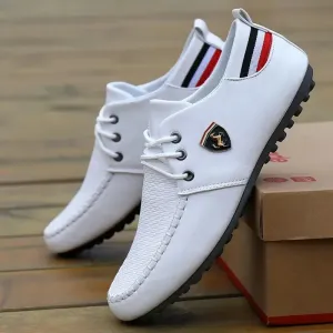 Chaussures sport auto Ferrari 2025 / New Style Ferrari 2025 Breathable Men's Peas Shoes the British Sneakers