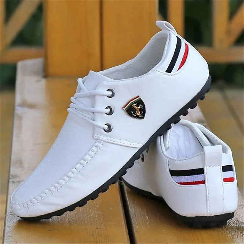 Chaussures sport auto Ferrari 2025 / New Style Ferrari 2025 Breathable Men's Peas Shoes the British Sneakers