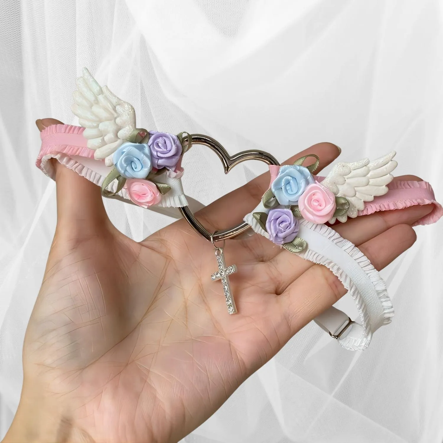 Chic Cross Angel Wings Heart Rosebud Elastic Thigh Leg Garter Belts