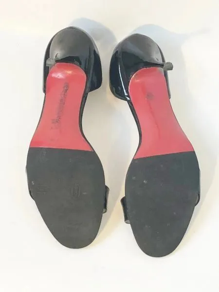 Christian Louboutin Patent Leather D'Orsay Pump Size 42 It (12 Us)