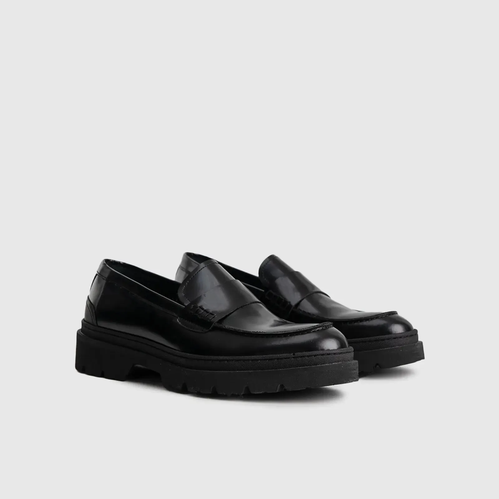 Chunky Sole Dress Loafers 0217