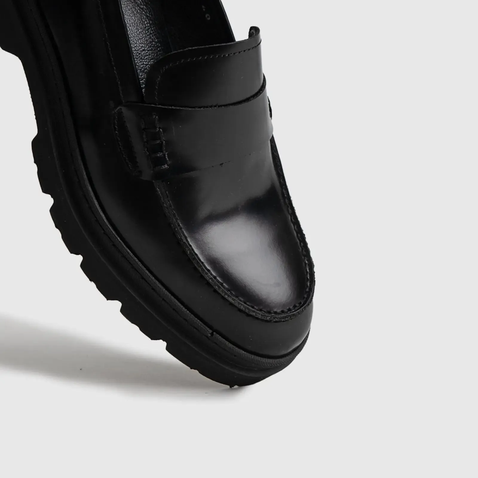 Chunky Sole Dress Loafers 0217
