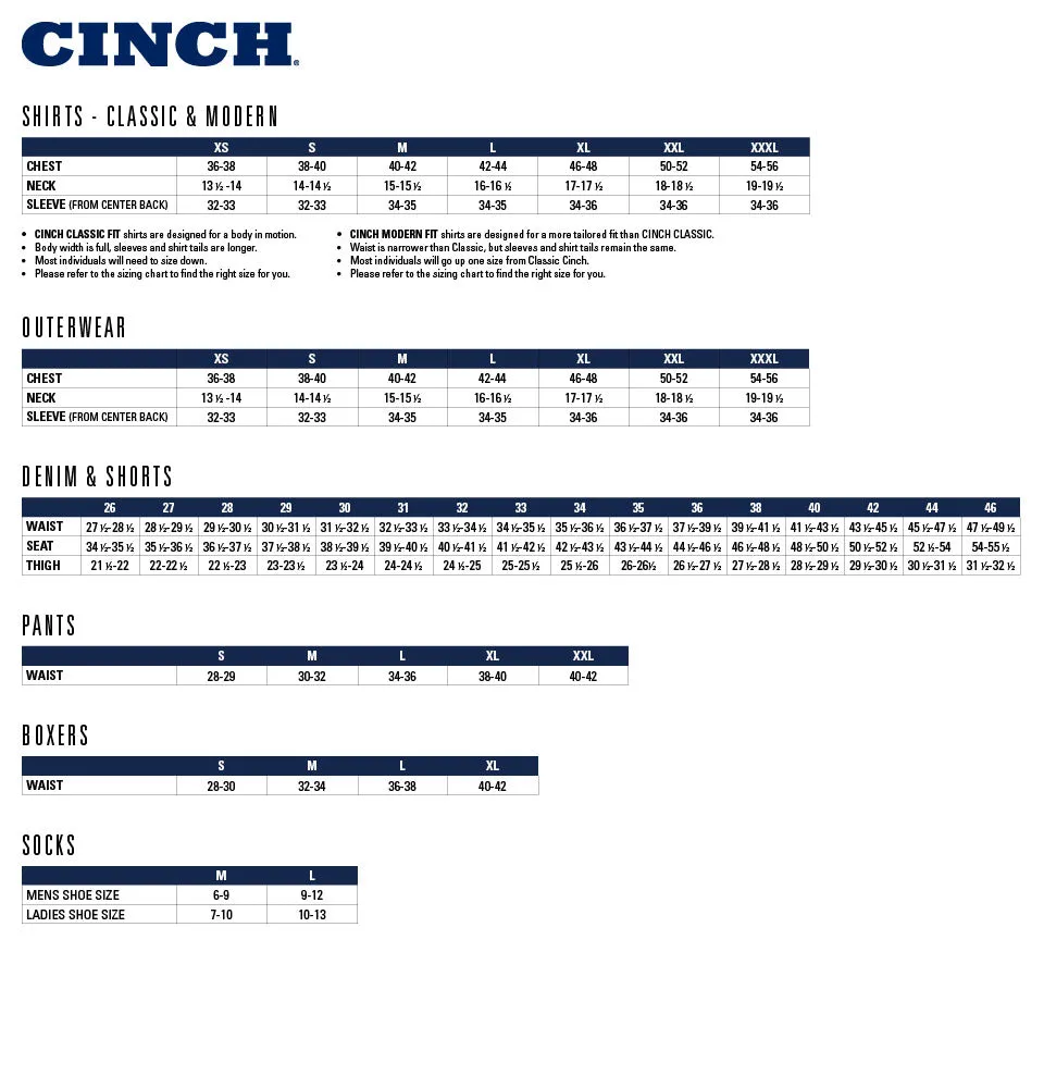 Cinch Mens Slim Fit Bronze Label Jean