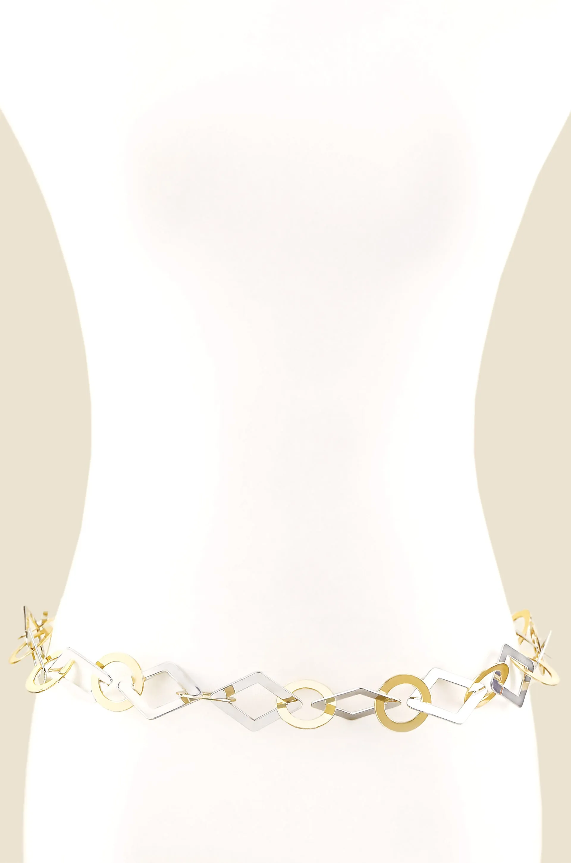 Circle and Square Linked Belt