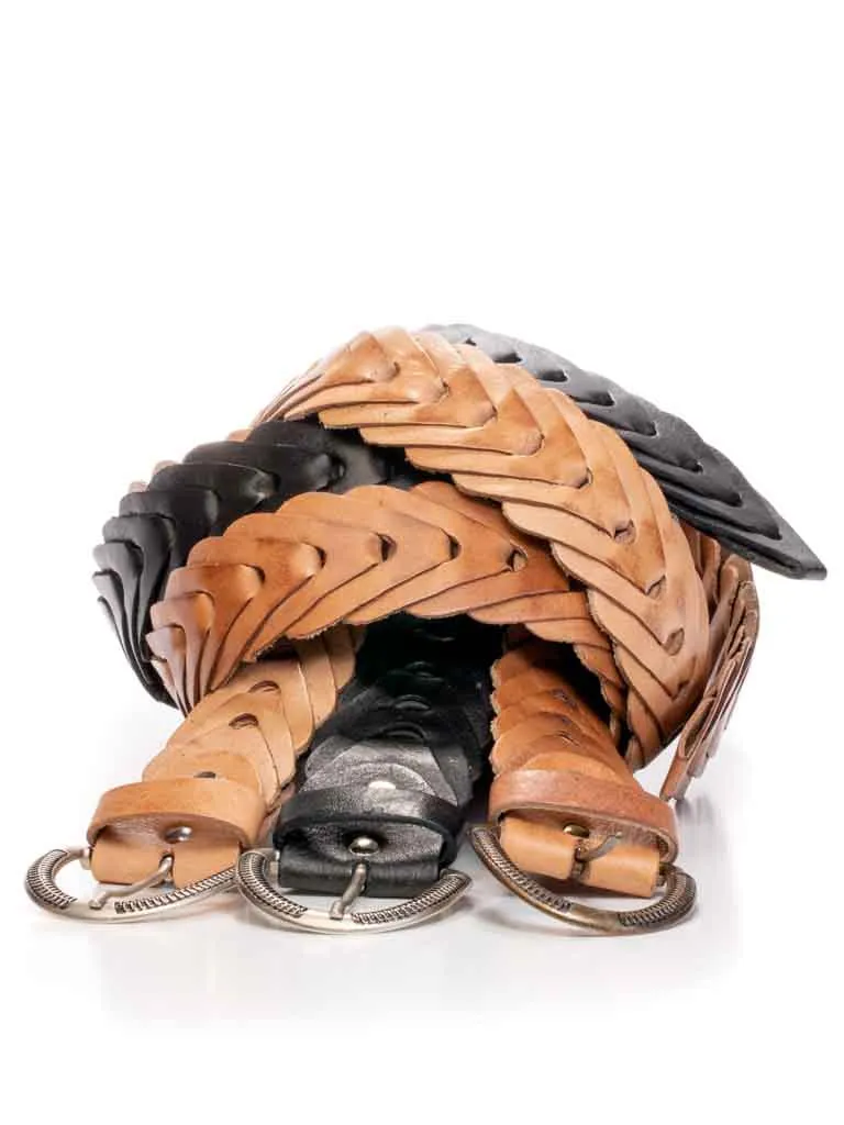 Cobra Chain Leather Belt/Horseshoe