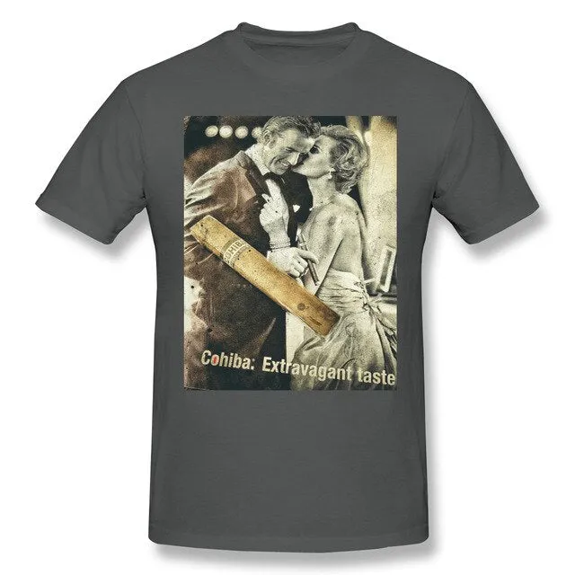 Cohibar Cuban Cigar Mini Skir Men's Basic Short Sleeve T-Shirt Funny Graphic R238 Top tee USA Size