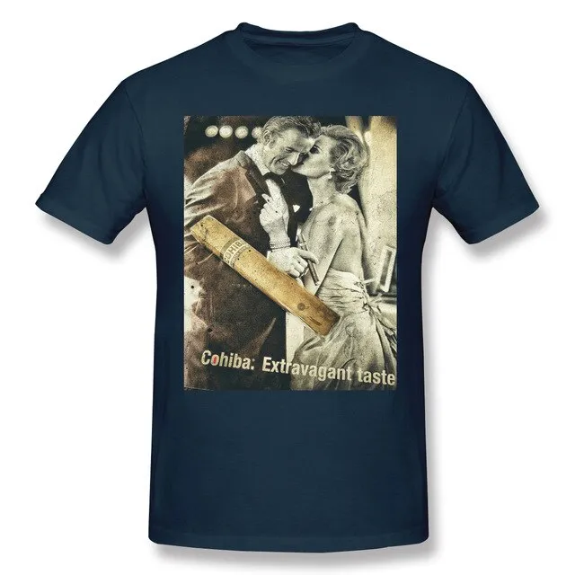 Cohibar Cuban Cigar Mini Skir Men's Basic Short Sleeve T-Shirt Funny Graphic R238 Top tee USA Size