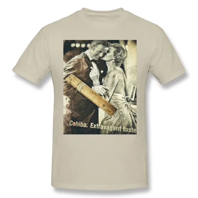 Cohibar Cuban Cigar Mini Skir Men's Basic Short Sleeve T-Shirt Funny Graphic R238 Top tee USA Size