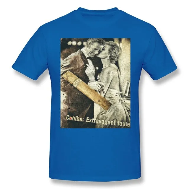 Cohibar Cuban Cigar Mini Skir Men's Basic Short Sleeve T-Shirt Funny Graphic R238 Top tee USA Size