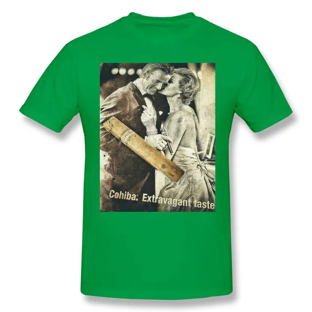 Cohibar Cuban Cigar Mini Skir Men's Basic Short Sleeve T-Shirt Funny Graphic R238 Top tee USA Size