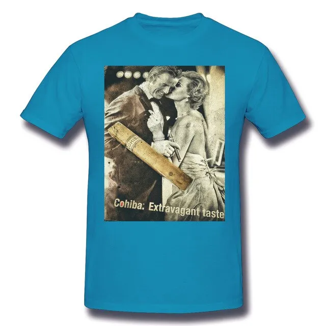 Cohibar Cuban Cigar Mini Skir Men's Basic Short Sleeve T-Shirt Funny Graphic R238 Top tee USA Size