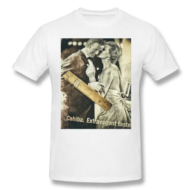 Cohibar Cuban Cigar Mini Skir Men's Basic Short Sleeve T-Shirt Funny Graphic R238 Top tee USA Size