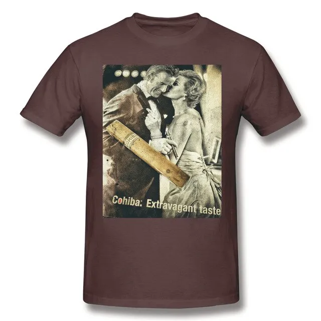 Cohibar Cuban Cigar Mini Skir Men's Basic Short Sleeve T-Shirt Funny Graphic R238 Top tee USA Size