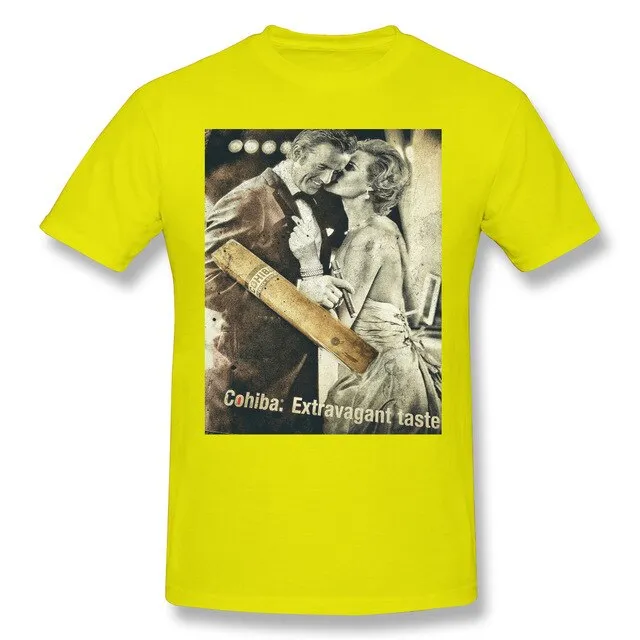 Cohibar Cuban Cigar Mini Skir Men's Basic Short Sleeve T-Shirt Funny Graphic R238 Top tee USA Size