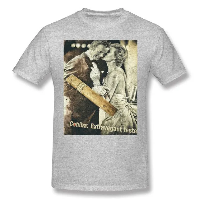 Cohibar Cuban Cigar Mini Skir Men's Basic Short Sleeve T-Shirt Funny Graphic R238 Top tee USA Size