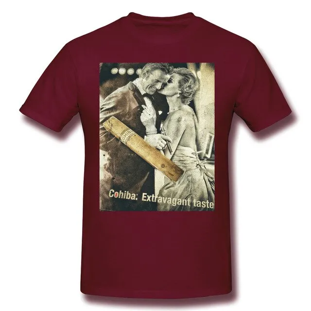 Cohibar Cuban Cigar Mini Skir Men's Basic Short Sleeve T-Shirt Funny Graphic R238 Top tee USA Size