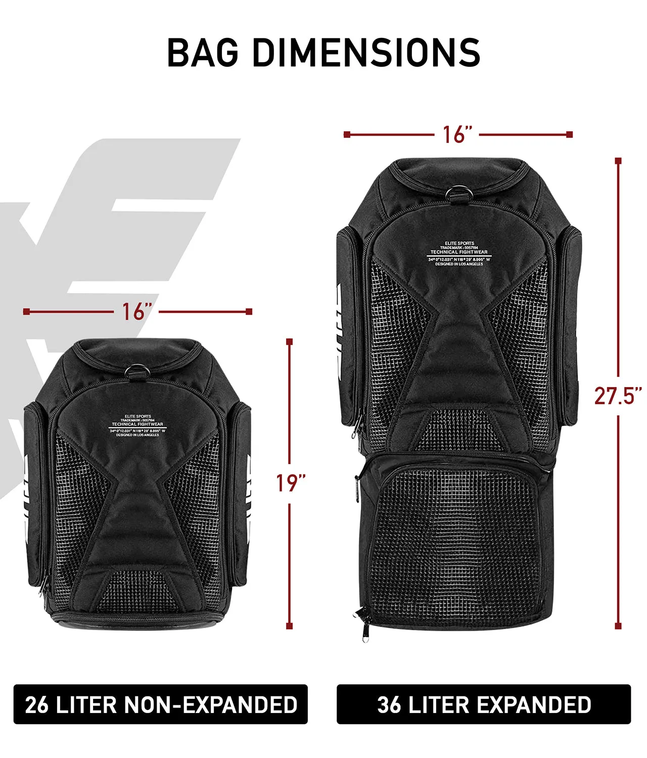 Convertible Black Muay Thai Gear Gym Bag & Backpack