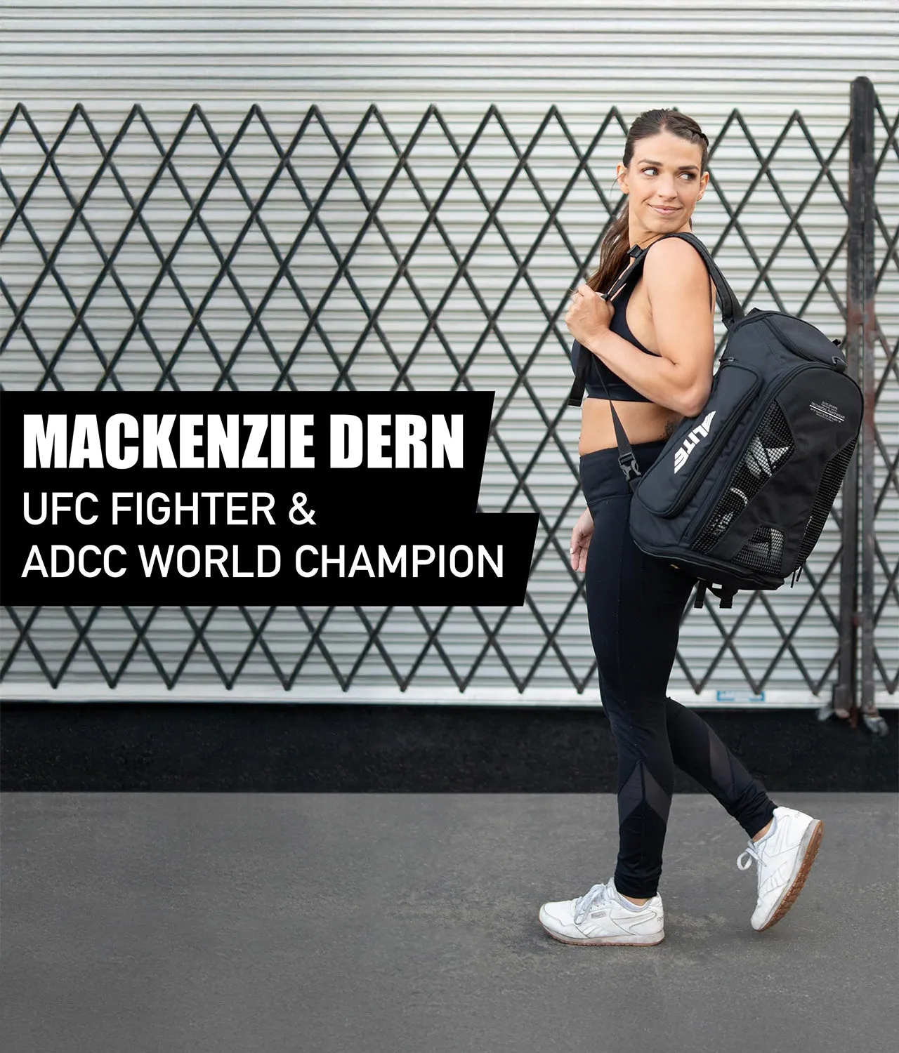 Convertible Black Muay Thai Gear Gym Bag & Backpack