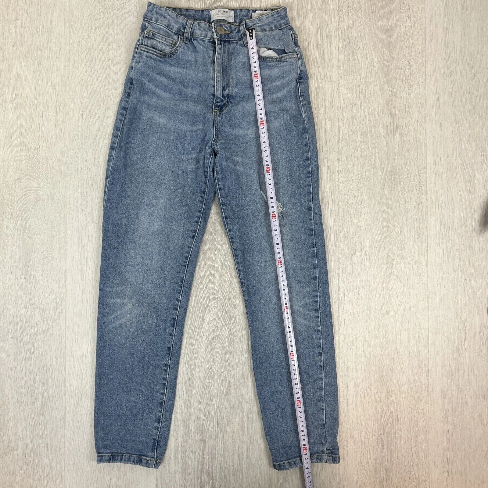 Cotton on Womens Blue Stretch Mom Jeans Size 10 AU