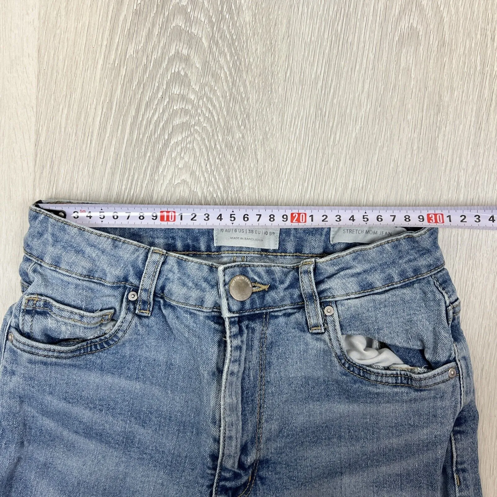 Cotton on Womens Blue Stretch Mom Jeans Size 10 AU