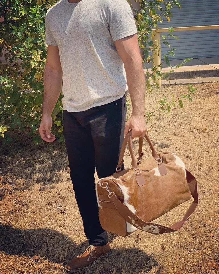 Cowhide Duffel Bag