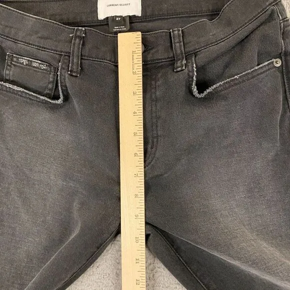 Current Elliott The Fling Jeans Women 27,‎ fits 29 Faded High Rise Slim Straight