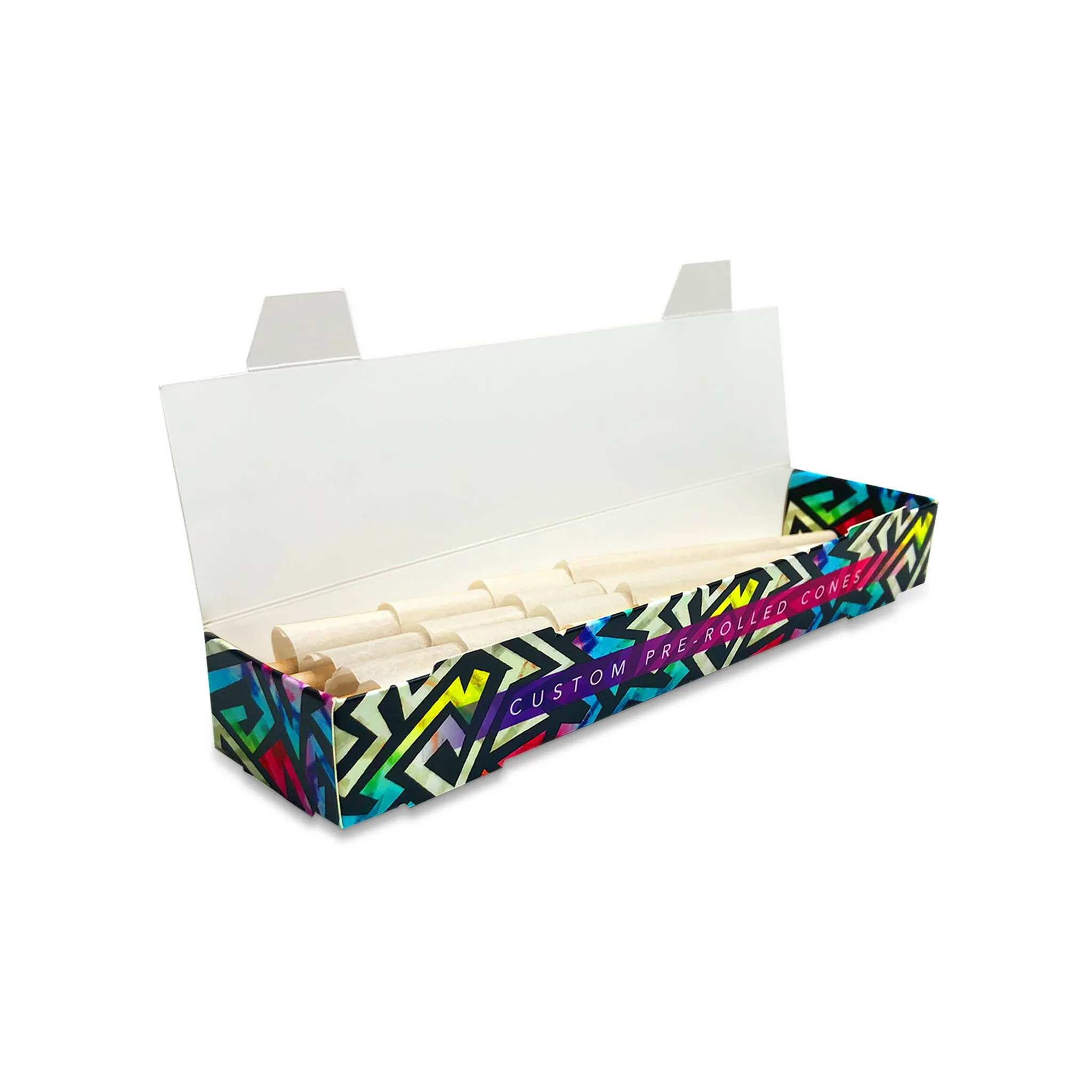 Custom Pre Rolled Cones in Flip Top Box Format (32CT)