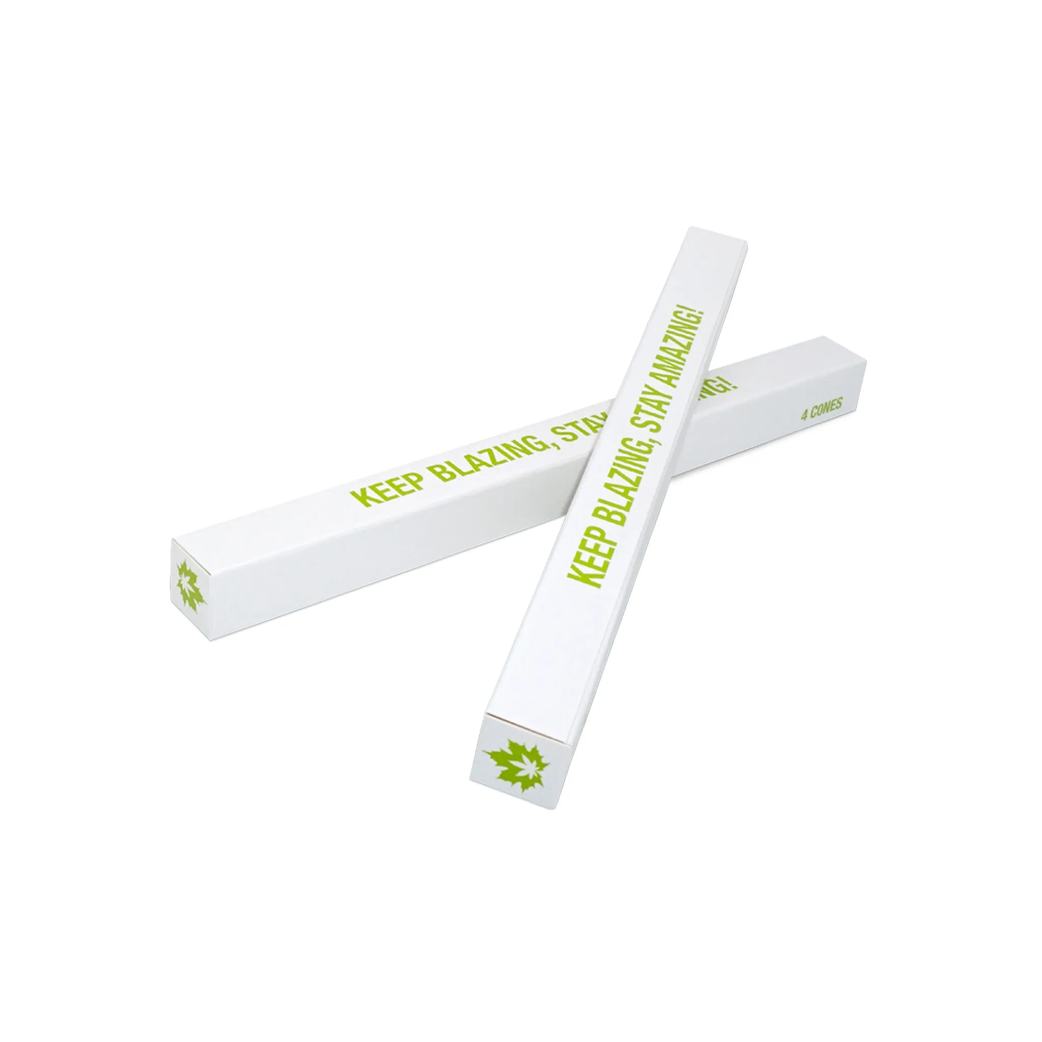Custom Pre Rolled Cones in Paper Tube Format Retail Packaging (4CT)