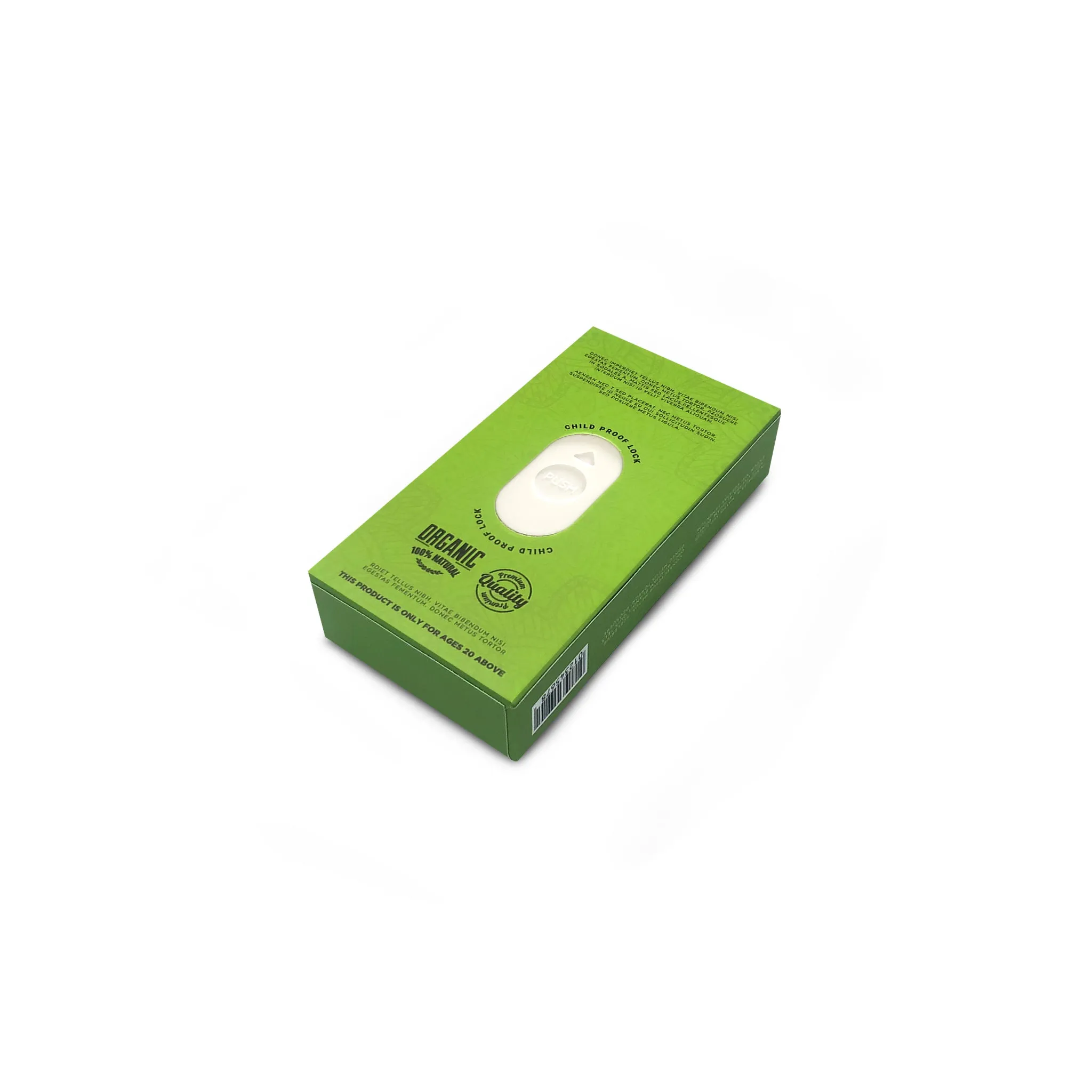 Custom Pre Rolled Turned Edge Box 3PK Quarter Size