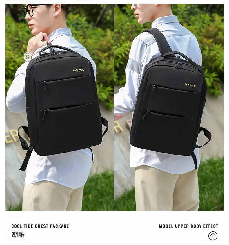 Cyflymder Men's Backpack Multifunctional Waterproof Bags for Male Business Laptop Backpack USB Charging Bagpack Nylon Casual Rucksack