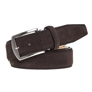 Dark Brown Suede Custom Belt
