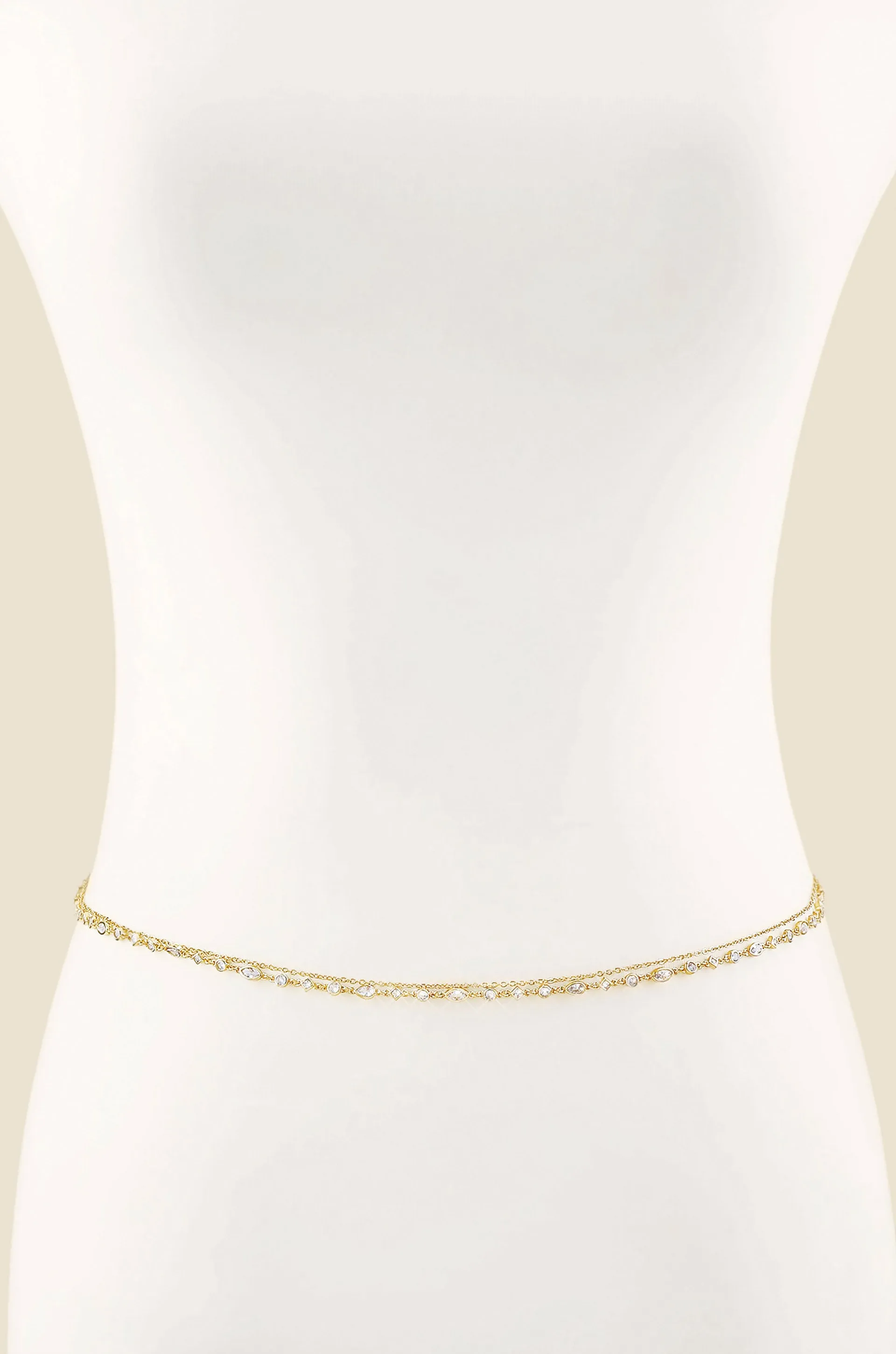 Delicate Strands Everyday Body Chain in Gold