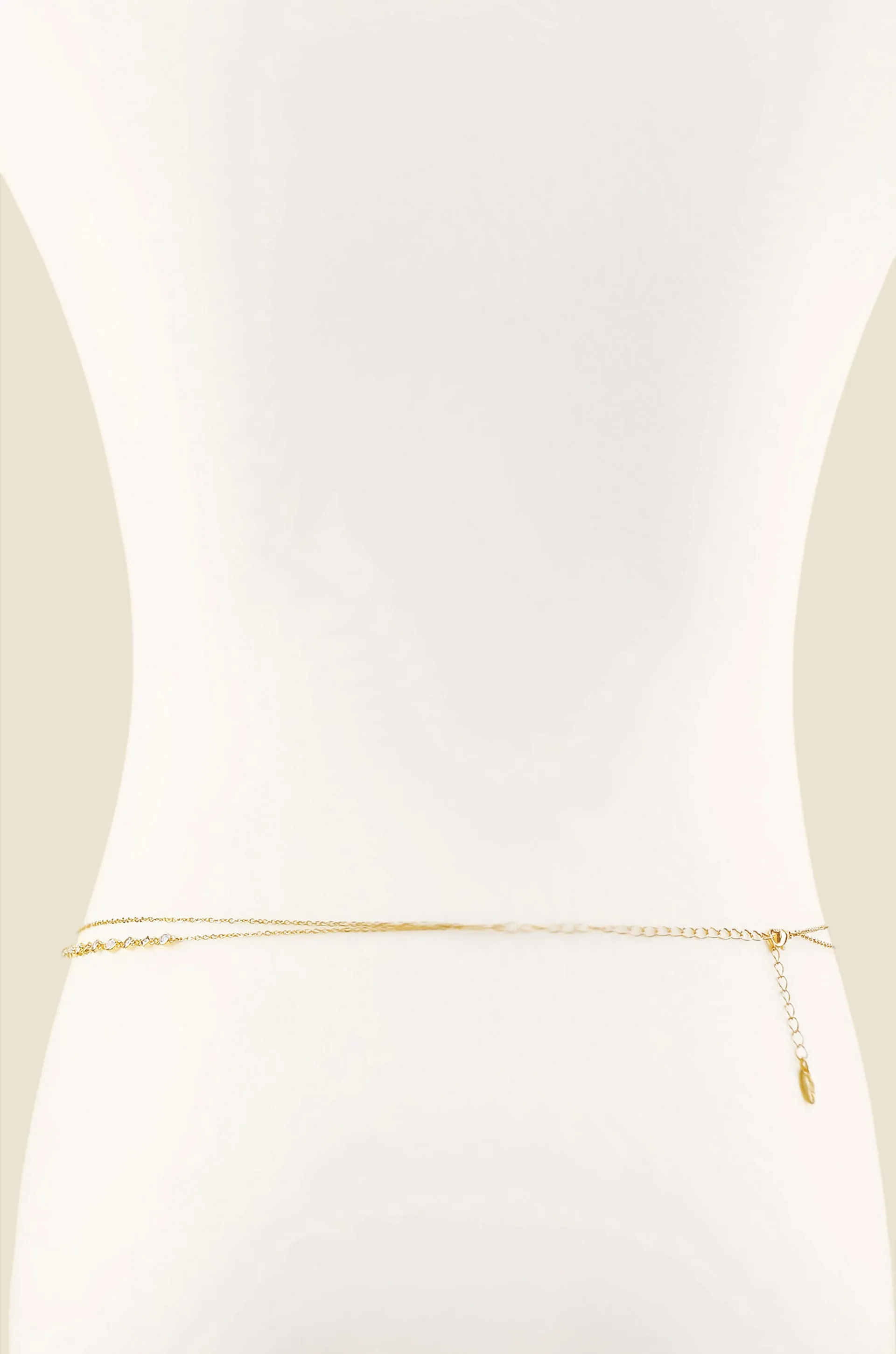 Delicate Strands Everyday Body Chain in Gold