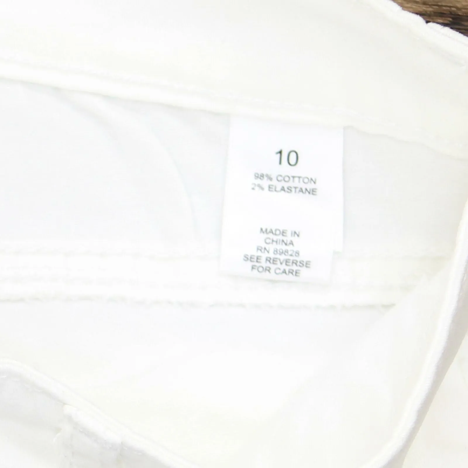Denim & Co. Women's Slim Ankle Jeans With Button Fly White 10