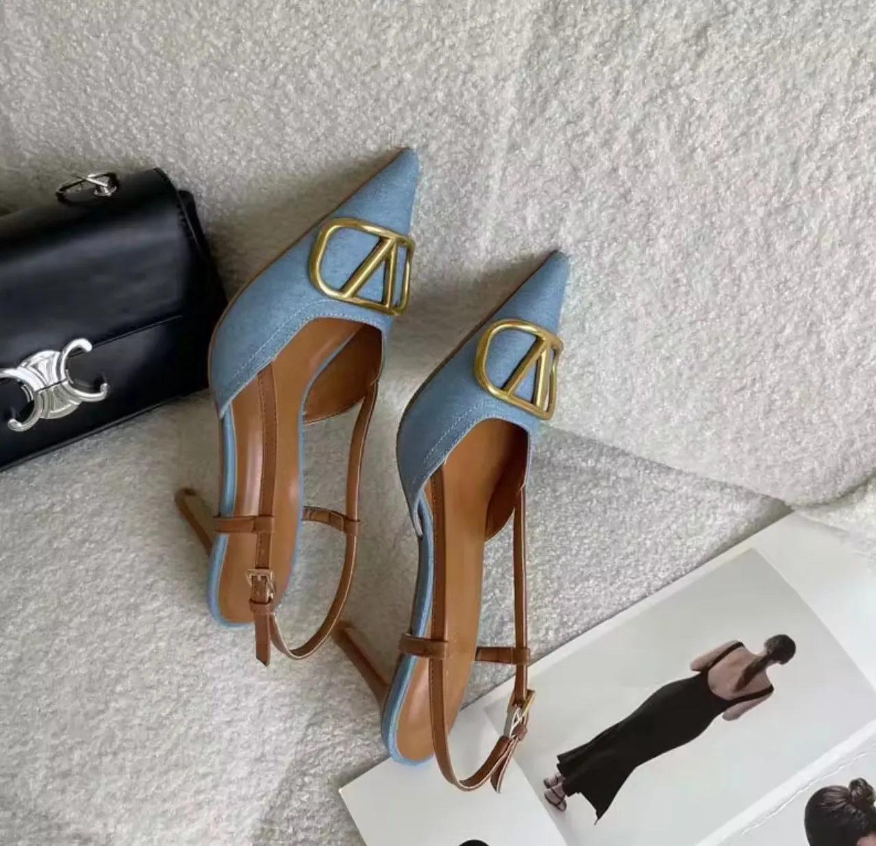 Denim Heels