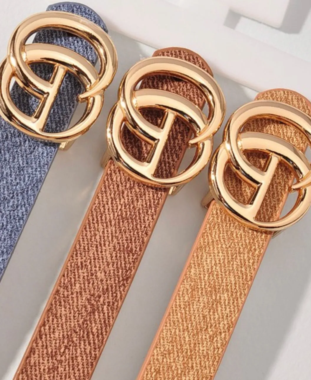 Denim Skinny Belts 5 Colors