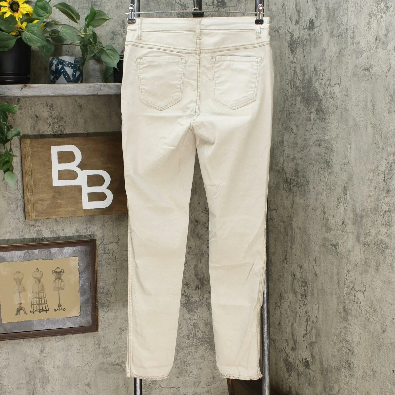 DG2 by Diane Gilman Women's Tall Reversible Twill Pull On Skinny Jeans