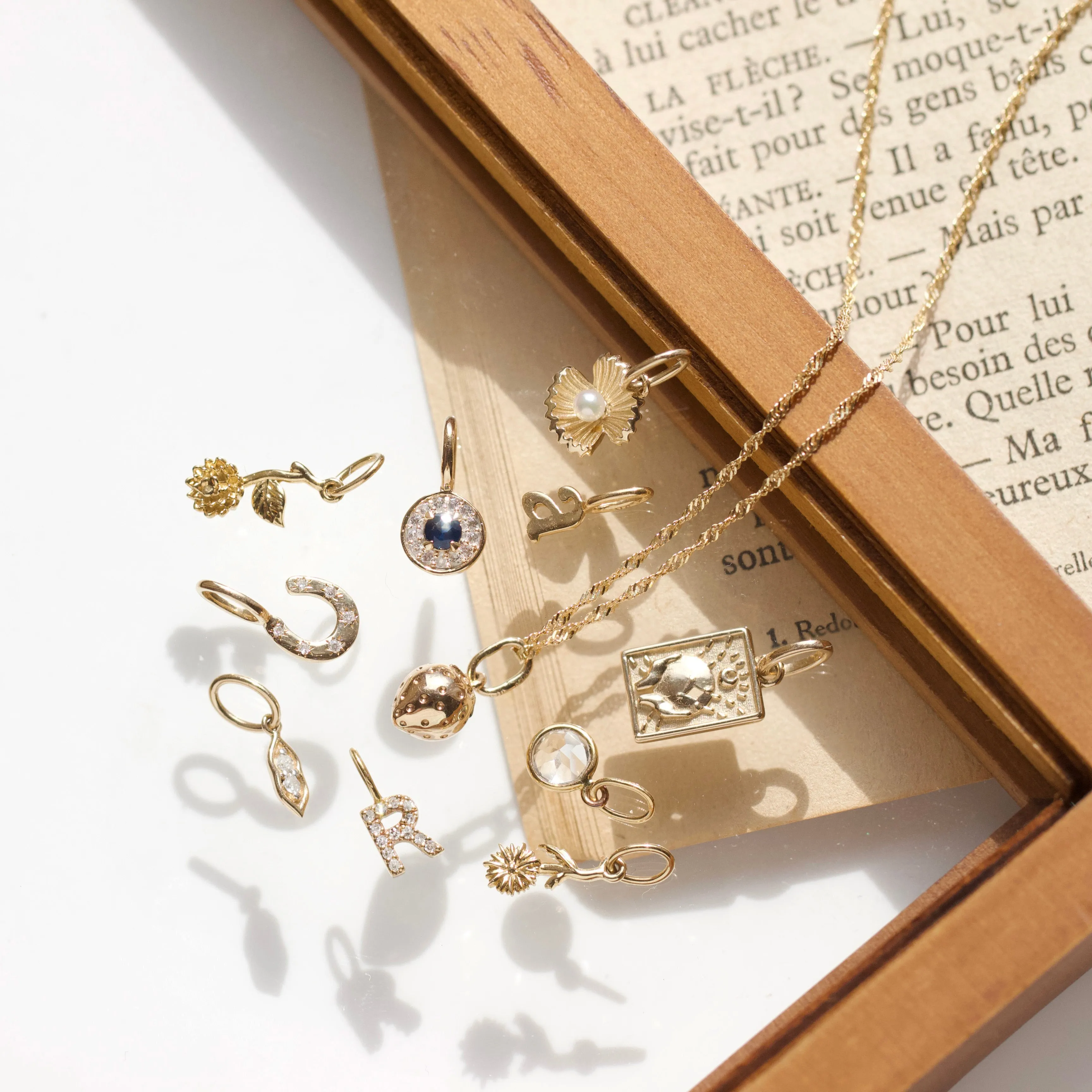 Diamond Peas in a Pod Charm