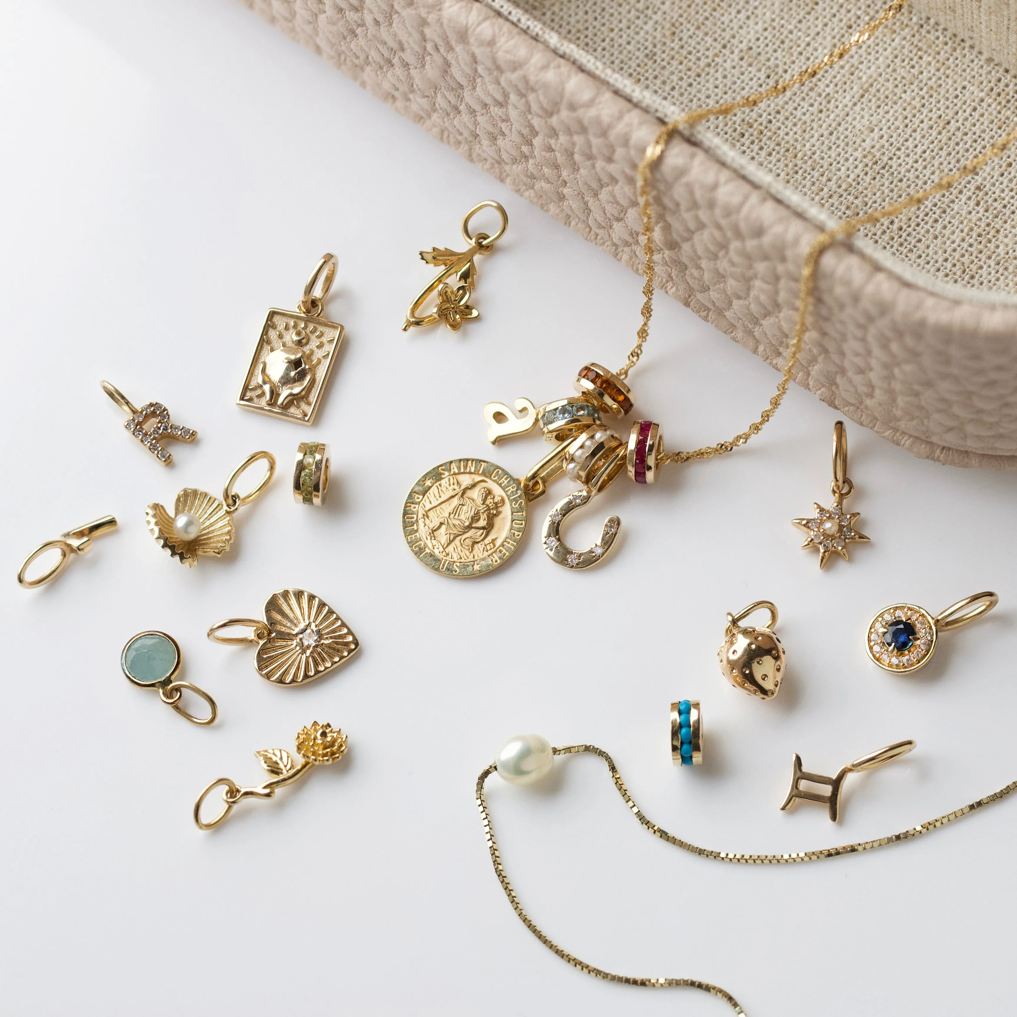 Diamond Peas in a Pod Charm