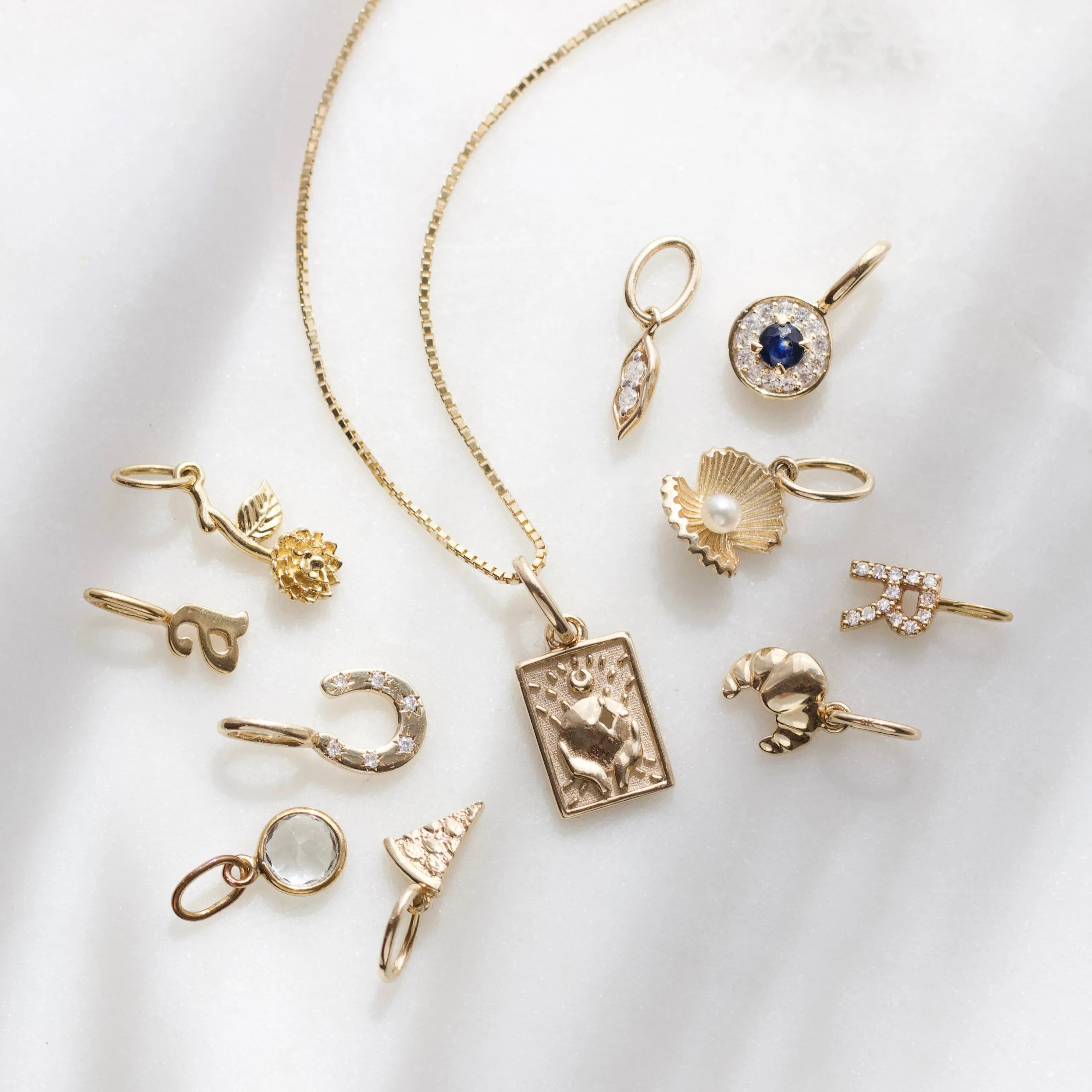 Diamond Peas in a Pod Charm